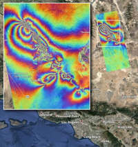 7月に南カリフォルニアで発生した強い地震による地表の変化を調査　NASA