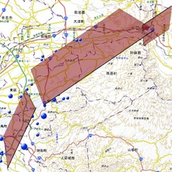 地理院地図、断層や震源を３D表示