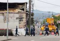 永平寺町工場火災、実況見分始まる