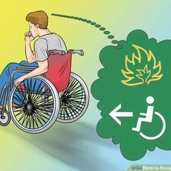 避難時における車いすでの階段の上り下りについて