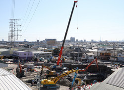 県道陥没、本格復旧見通せず＝運転手救出になお時間―２８日で発生１カ月・埼玉