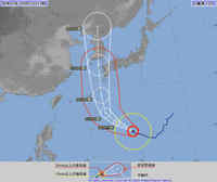 台風10号：大東島は記録的な暴風の恐れ　沖縄本島も6日暴風か