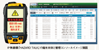 緊急災害速報付きIP無線機　「HAZARD TALK」