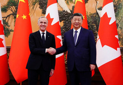 中国、カナダと関係改善加速＝高関税引き下げを確認＝トランプ政権念頭に首脳会談