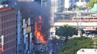 近鉄四日市駅前でビル火災　　一時騒然