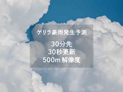 ゲリラ豪雨を30分前に捕捉　万博会場で実証実験