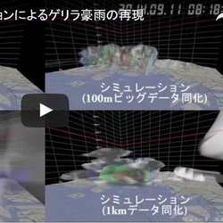 高速で膨大なデータをもとにゲリラ豪雨予測