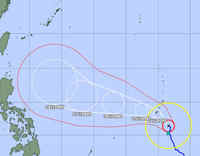 非常に強い台風2号、沖縄の南を北上する恐れ　「猛烈」勢力に発達　28日以降影響か