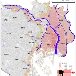 東京23区の３分の１が最悪浸水も