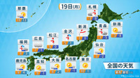 北陸や東北中心に日本海側は大雪警戒　朝は冷え込み強まる