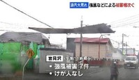 北海道内大荒れ、強風で住宅の屋根がはがれる被害…停電、臨時休校、ＪＲの運休なども相次ぐ