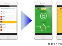 訪日外国人に地盤リスク情報を母国語で提供