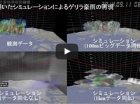 高速で膨大なデータをもとにゲリラ豪雨予測