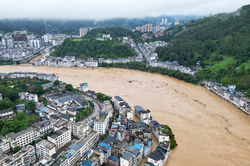中国・貴州省で「３０年に一度」の大洪水＝６人死亡、各地で浸水