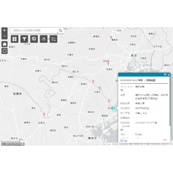 SNSのリアルタイム防災・危機管理情報を地図上で可視化するGISサービス
