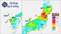 大雨の峠越えるも　東北・北陸・九州北部では土砂災害や河川の氾濫に厳重警戒